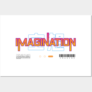 IMAGINATION 空想 | Cyberpunk Tech Japanese Kanji English Techwear Posters and Art